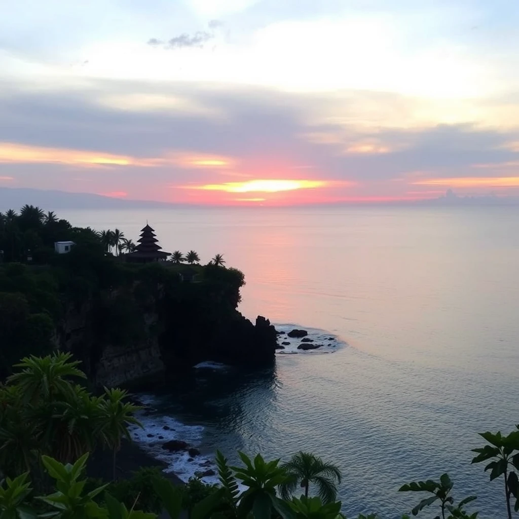 Bali beach sunset